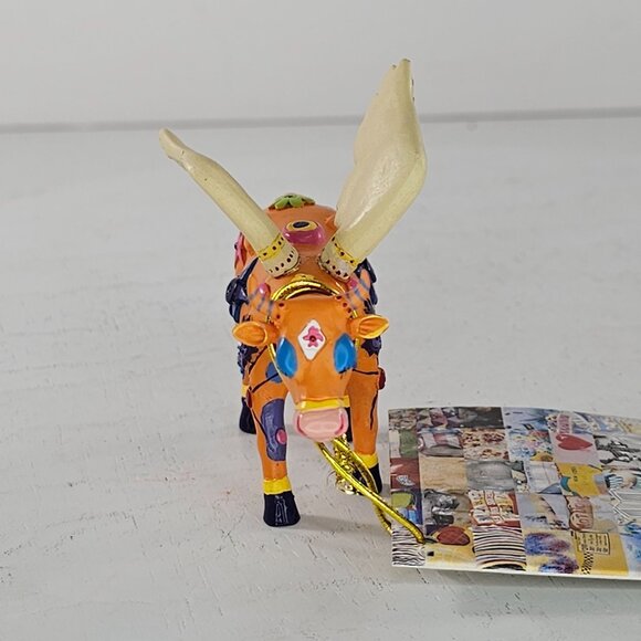 Cow Parade Mini Cow Angelicow By Liz Lomax #20102 *REPAIRED* - Picture 5 of 9